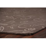Super Tibetan Floral Area Rug in Chocolate