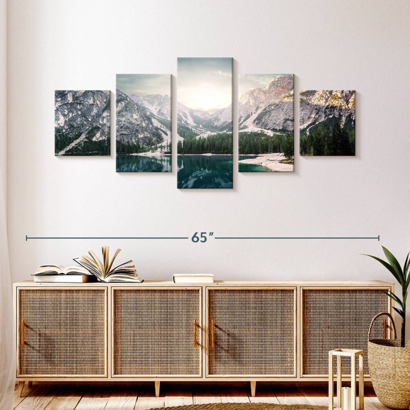 Mountain Lake, 24" H x 55" W