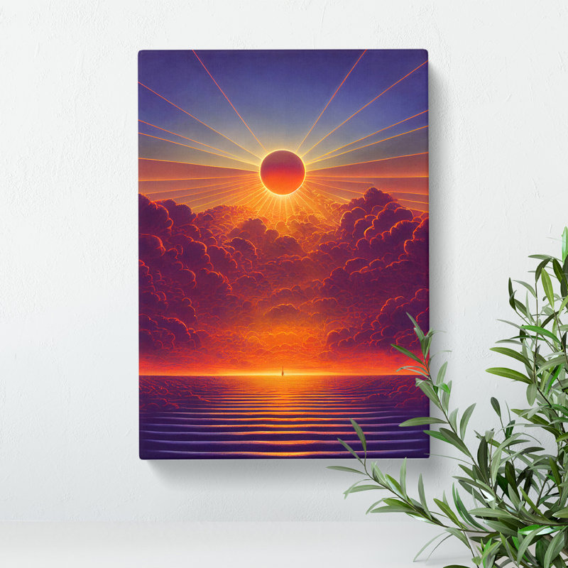 XC1022-2396X Handsome Sunset View - Wrapped Canvas Print, 60cm H x 40cm W x 3cm D