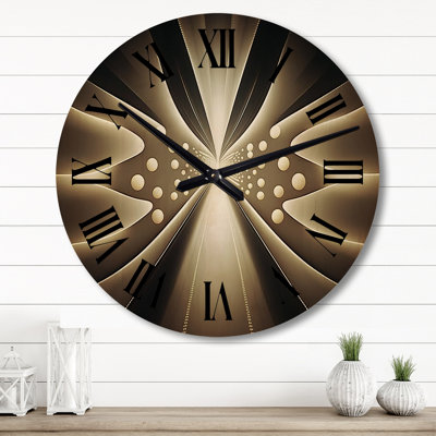Horloge murale en bois massif Nayelle