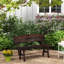 Garden Bench,  Loveseat Chair With Curved High Back
