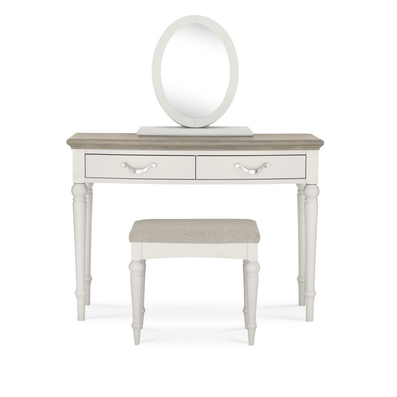 Titus Dressing Table, Soft Grey/Grey Washed Oak