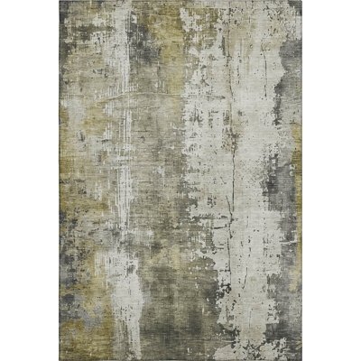 Premium Machine Washable Baford AMF1649 Abstract Rug
