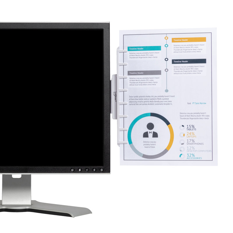 Porte-documents portable, Blanc
