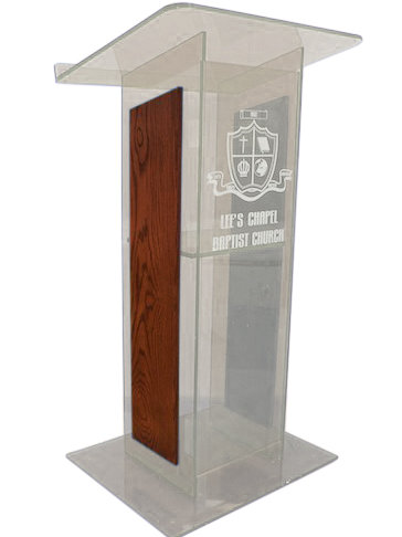 AmpliVox Sound Systems Acrylic Panel Full Podium | Wayfair