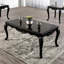 Table basse de style traditionnel avec pieds incurvés en bois massif-851864454