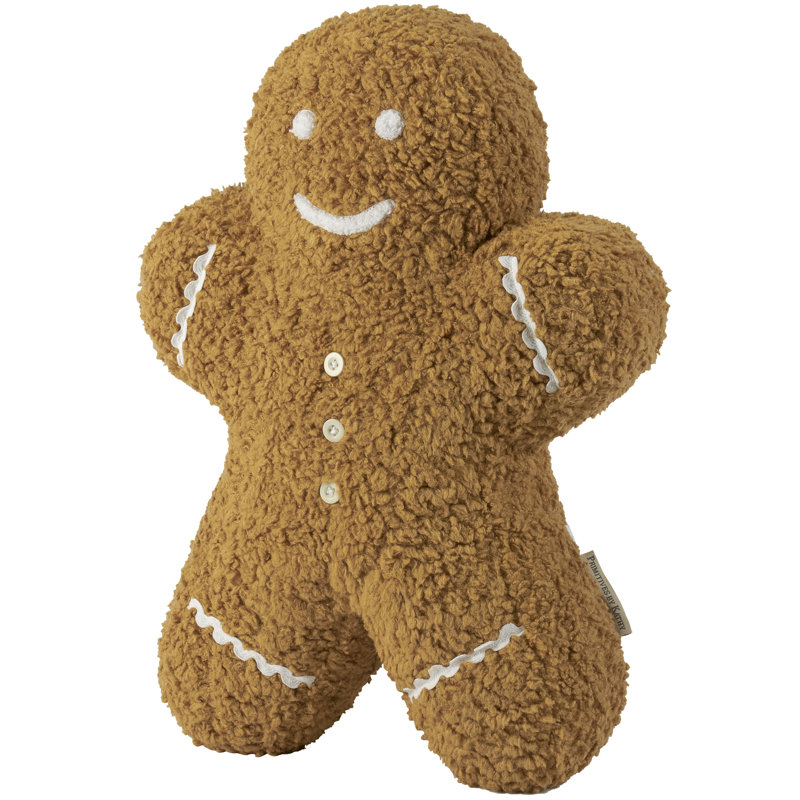 Primitives by Kathy Gingerbread Man Shaped Pillow