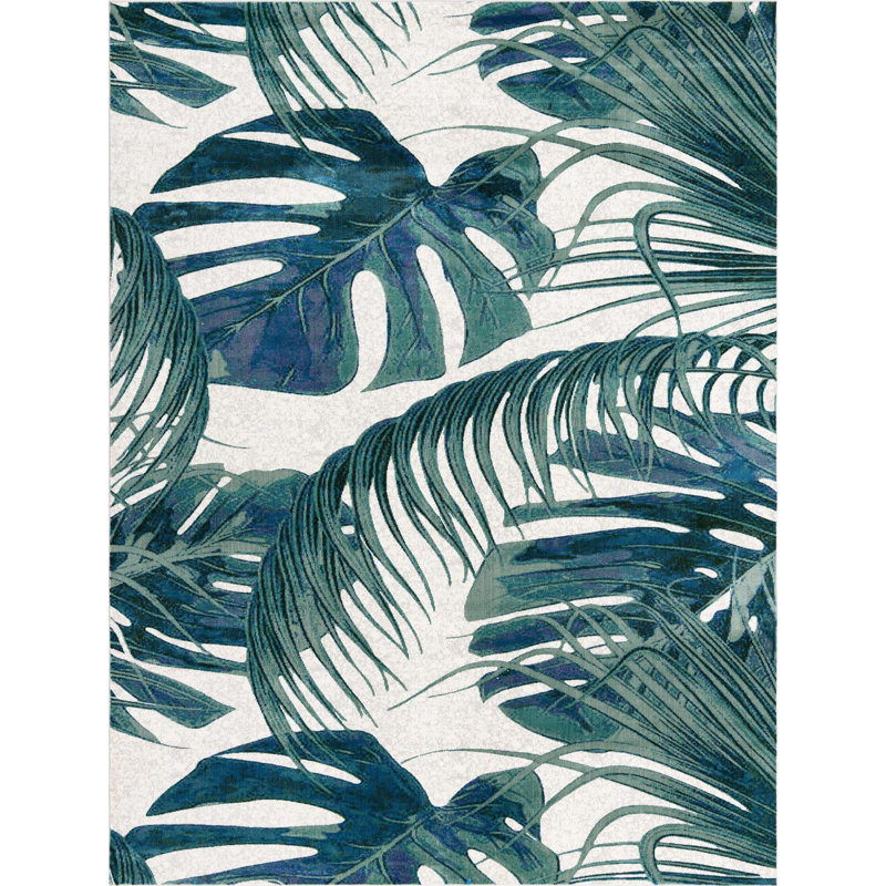 Floral Indoor Rug, Rectangle 7'10" x 10'