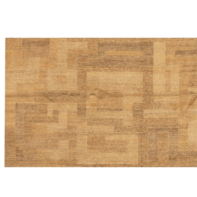 Tapis rectangulaire en laine noué à la main