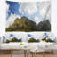 Paysage, lac et nuages, tapisserie panoramique-28495097