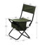 4 chaises d'extérieur pliantes avec espace de rangement pour le camping, les pique-niques, la pêche, une capacité de 280 lb, un poids léger en acier et un chiffon robuste-945097460-945097461