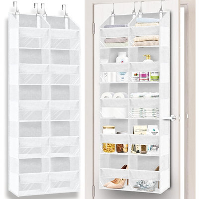 Rangement blanc pour porte 5 niveaux