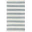 Tapis rayé gris / blanc en coton tissé à plat à la main Annah-911910301