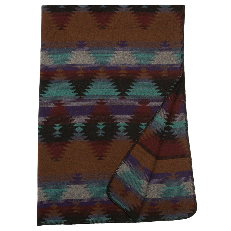 Wooded River Painted Desert III - Throw - 60x72, Southwestern Throw Blanket for Sofa and Lodge Living Room
