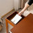 Bamboo Folding Edge Table with Movable Storage, Foldable Top for Beds and Sofas, Space-Saving and Multi-Functional