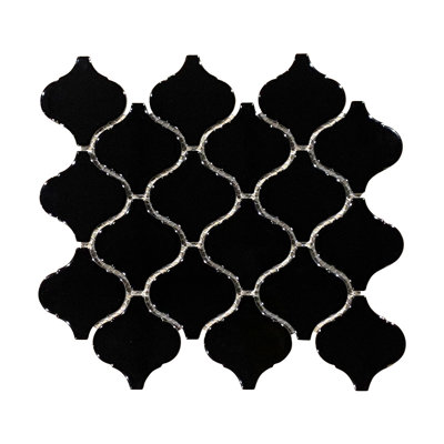 3" x 3" Porcelain Arabesque Mosaic Tile