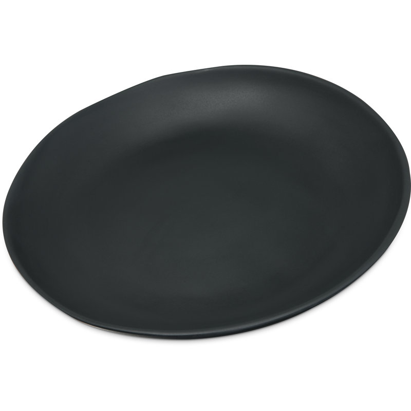 Assiette plate en mélamine Ridge 10,5 ", Ardoise