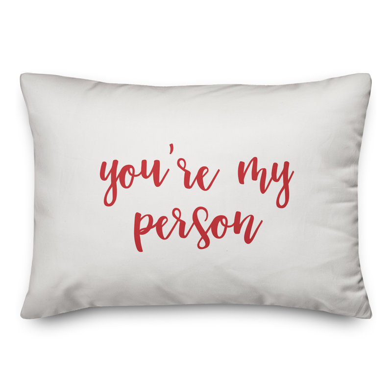  Coussin You Are My Personal, Rouge / Blanc