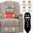Power Lift Recliner Chair with Massage and Heat for Elderly, Overstuffed Wide Recliners, Heavy Duty Motion Mechanism with USB and Type C Ports, 2 Steel Cup Holders, Khaki-2145104598