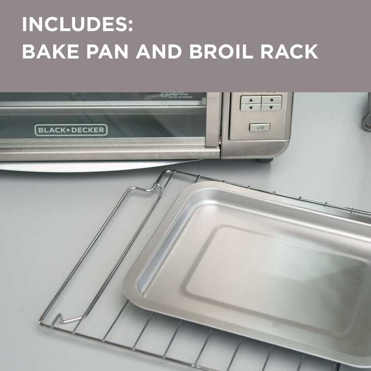 BLACK+DECKER 8-Slice Digital Toaster Oven, Stainless Steel, TO3290XSD