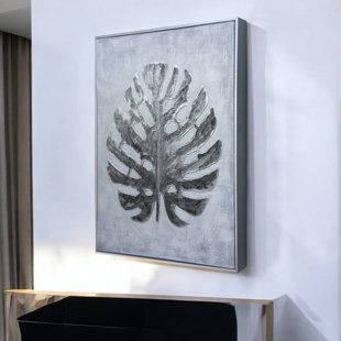 Silver Jungle II Hand Painted Canvas