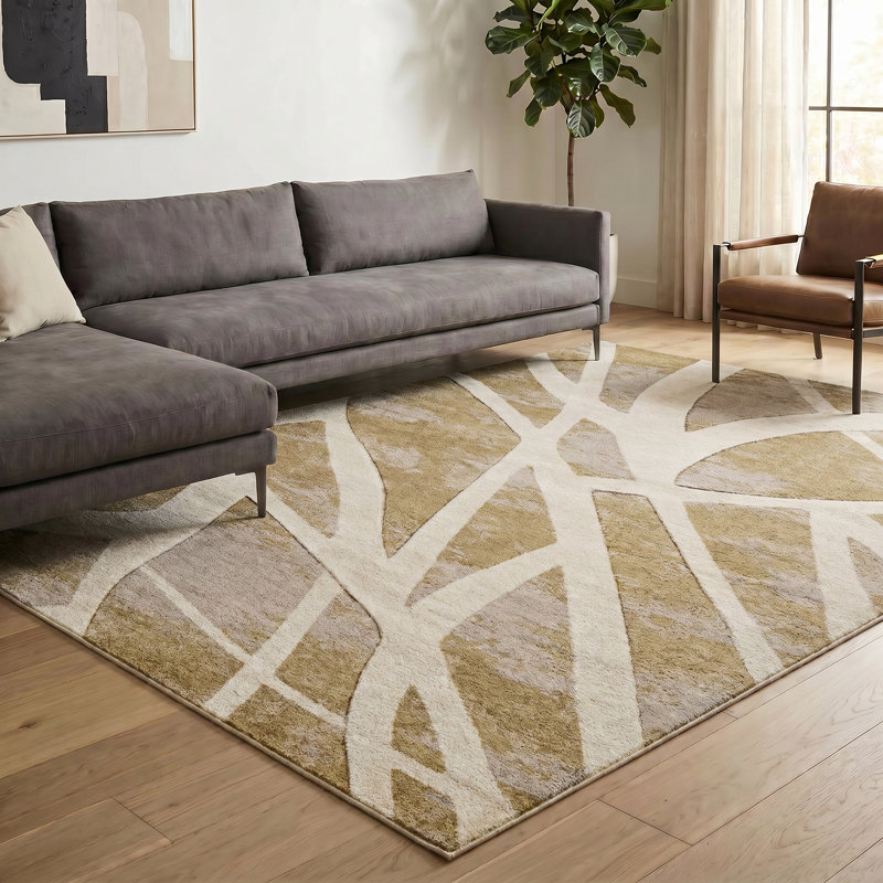 Chaiken Geometric Shapes Area Rug, SAGE, 200 x 290 cm (Rectangular)
