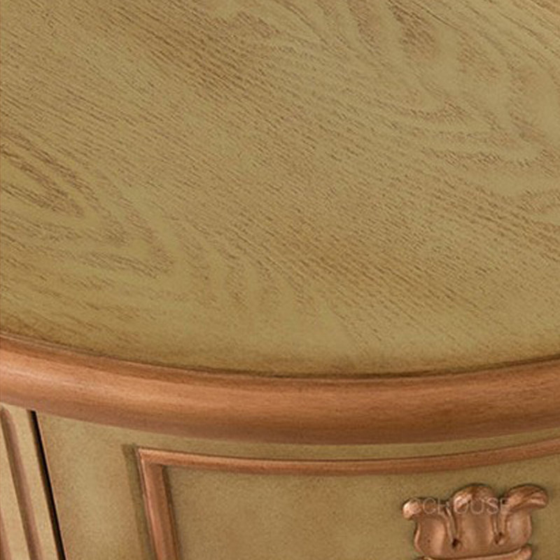 Table de couloir jaune-vert