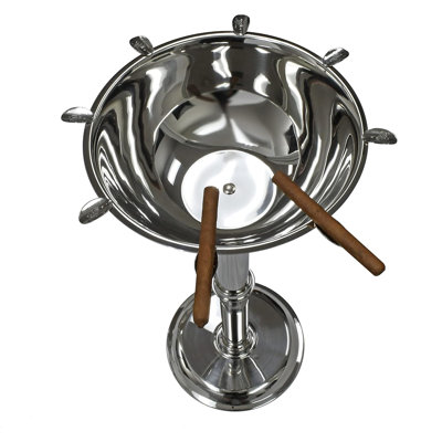 STINKY FLOOR ASHTRAY, HERF EDITION - STAINLESS STEEL