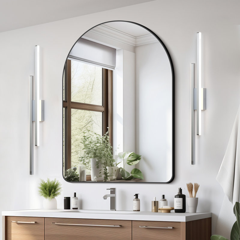2-Light 36''W Dimmable LED Nickel Wrought Iron 3000K/4000K/5000K 3CCT Adjustable Vanity Light, Polished Nickel