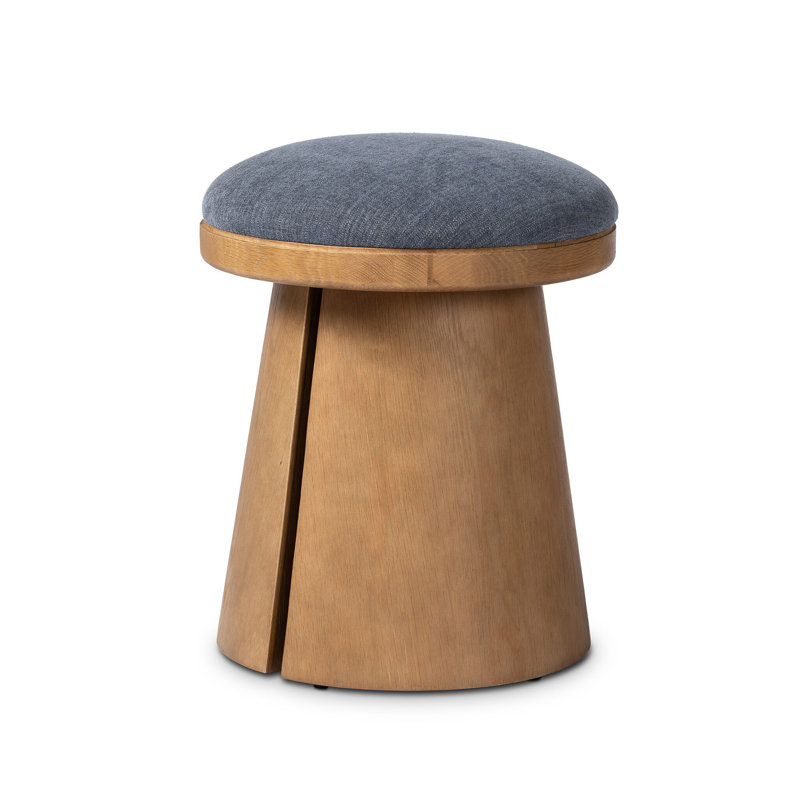 BEA Upholstered Accent Stool, Laughlin Denim