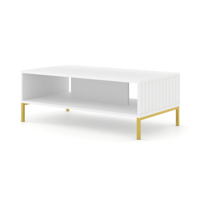 Patriki Coffee Table with Storage, White