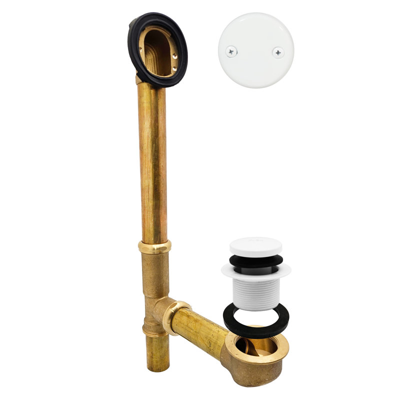 Drain de baignoire Tip Toe, Blanc thermolaqué