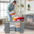 3 Pack Clothes Storage Bins Foldable Closet Organizers Storage Containers with Durable Handles Thick Fabric for Blanket Comforter Clothing Bedding-1100475819