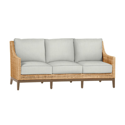 Peninsula Woven Sofa - Light Raffia/Sandalwood
