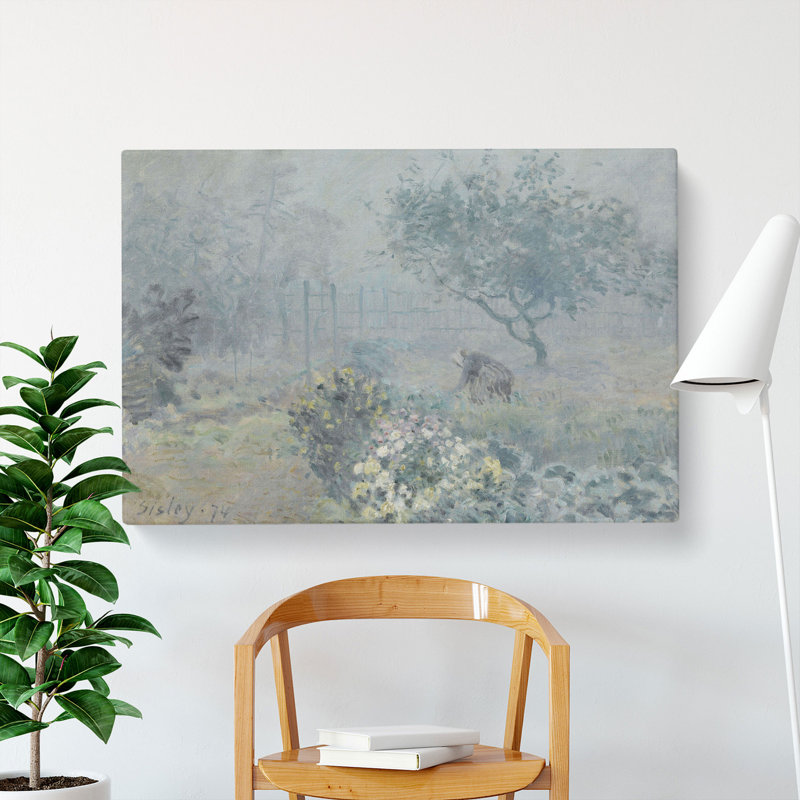 Fog Voisins by Alfred Sisley - Wrapped Canvas, 35cm H x 50cm W x 3cm D