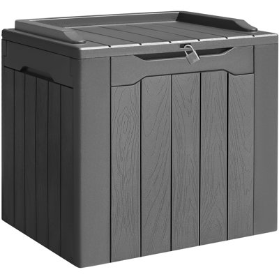 GUNJI 30 Gallons Water Resistant Resin Lockable Deck Box by GUNJI
