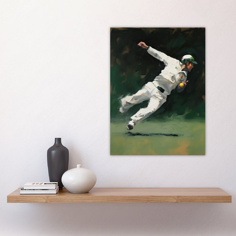 Wall Art Print County Cricket Fielder Catch Action Artwork Gift For Fan Cave Poster
