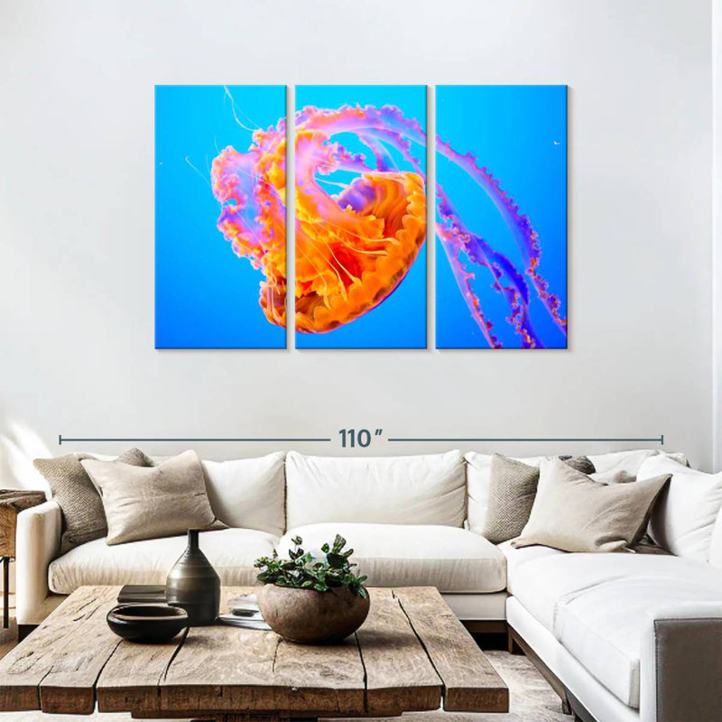 Jellyfish Somersault, 48" H x 74" W