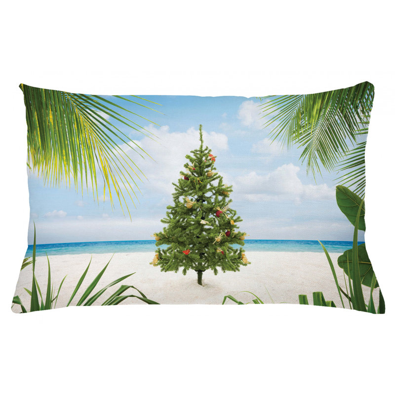 Housse de coussin lombaire intérieur/extérieur christmas, 16 po x 26 po