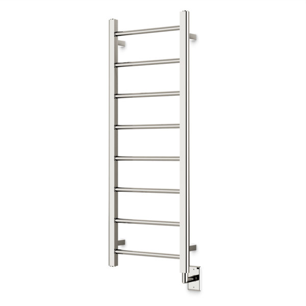 Ryton Wall Mount Electric Towel Warmer, 47" H  x 18" W  x 5.19" D, Polished Nickel