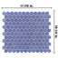 Tribeca 1" Hex Glossy 10-1/4 " x 11-7/8 " Porcelain Mosaic Floor and Wall Tile-1020451163