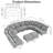 Bernel 130" Wide Chenille Modular Sectional with Ottoman-1615613