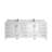 Malibu 84'' Double Bathroom Vanity with Quartz Top