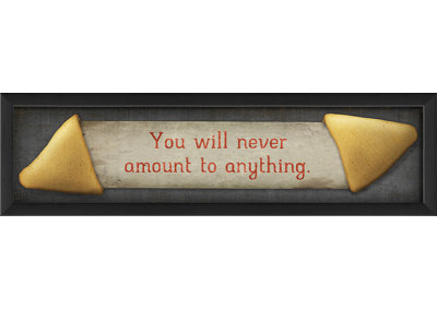 « you never never », art textuel encadré