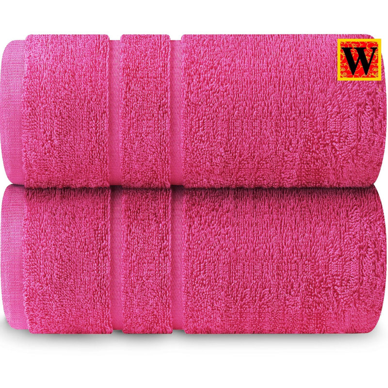 Maryori Cotton Bath Towels 70x140, Pink