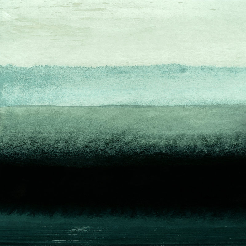«Shades of Green» par Iris Lehnhardt - impression sur toile tendue, L 12 po x H 12 po