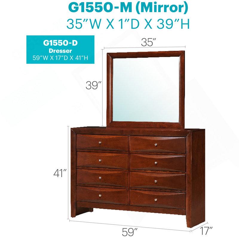 Commode Marilla G1550-D, cerise, Cerisier