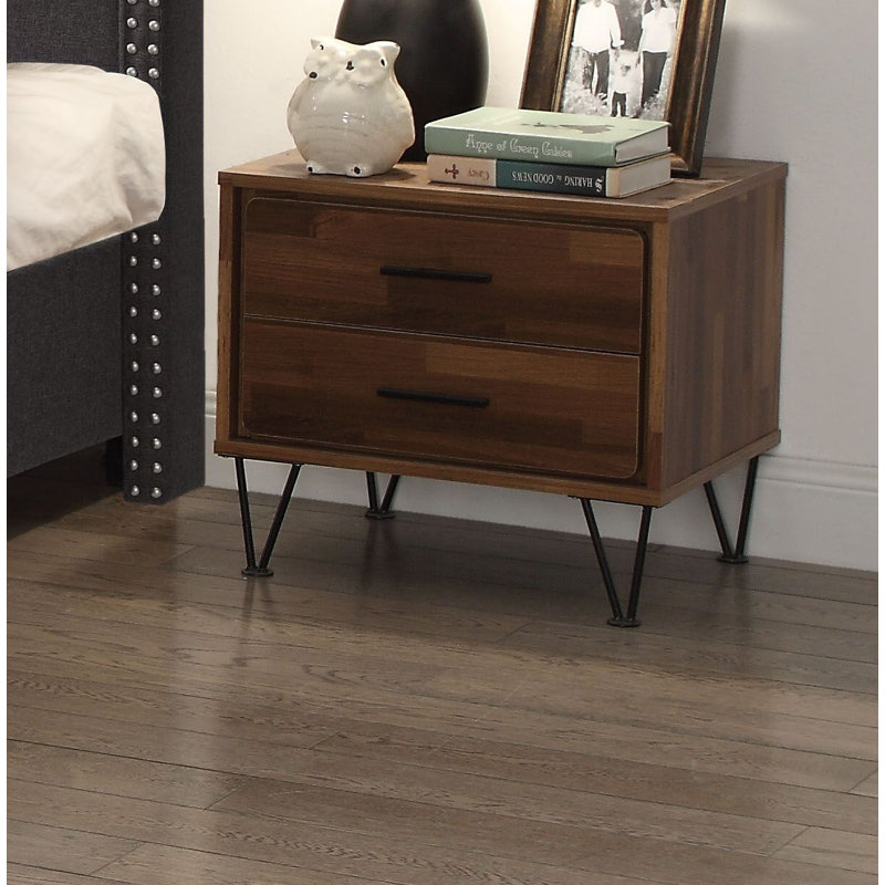 Table de chevet 2 tiroirs Layne