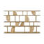 Geometric Solid Wood Geometric Bookcase-919353722