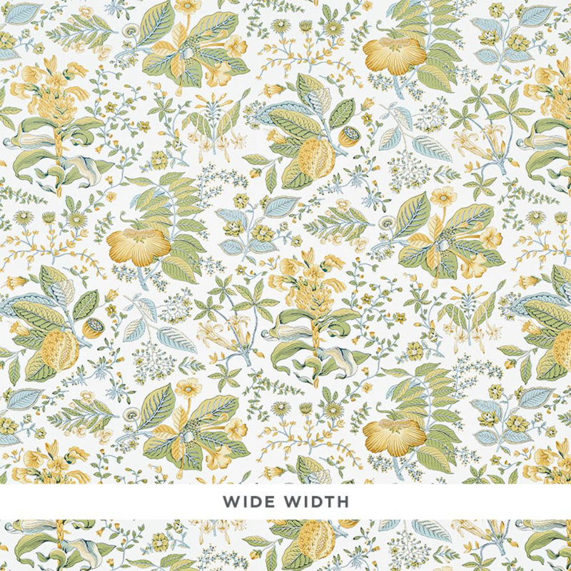 Pomegranate Botanical Wallpaper, Citron